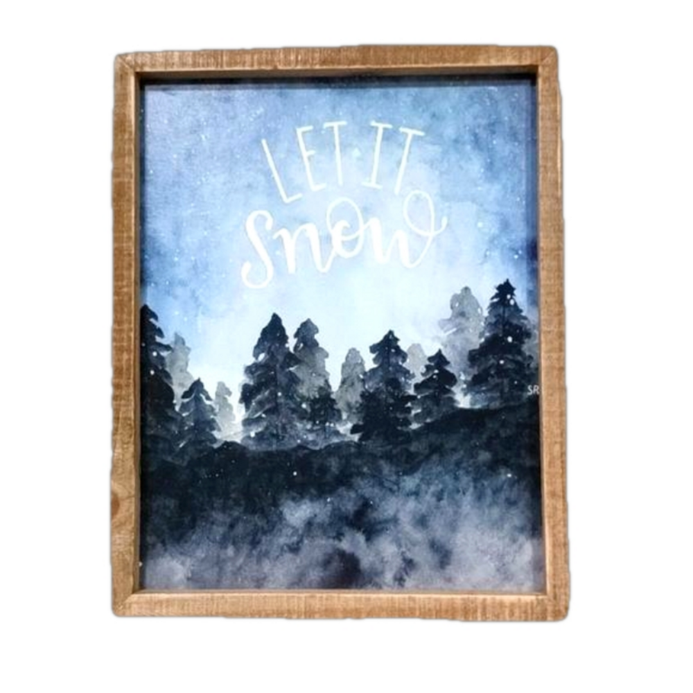 Home Decor let it snow sign